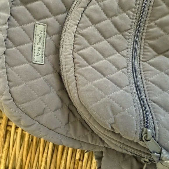 Vera Bradley Charcoal Quilted Backpack - Picture 3 of 13